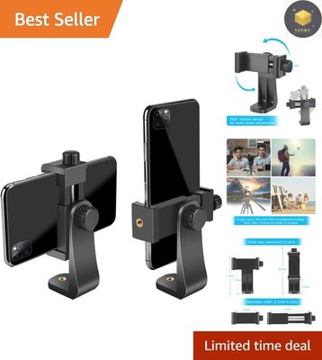 Adjustable Smartphone Tripod Mount - For iPhone, Android & Camera Use, 2.2-4.1in