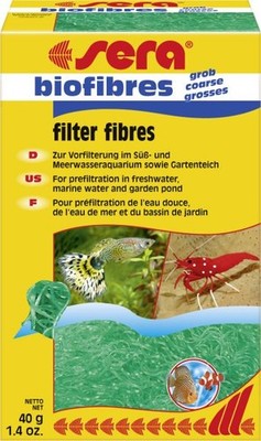 Sera Aquariumzubehör Filtermedium biofibres grob 40 g  Zubehör