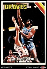 1975 Topps #136 Garfield Heard Braves-BskB Oklahoma 6 - EX/MT