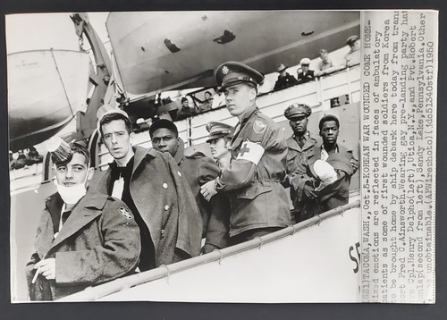 1950 WA NY PA Korean War Wounded Soldiers Homecoming US Army Vintage ...