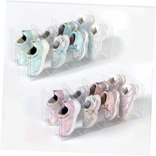 Acrylic Kids Shoe Rack - Clear Shoe Organizer for Toddlers  Children, 2 Pack