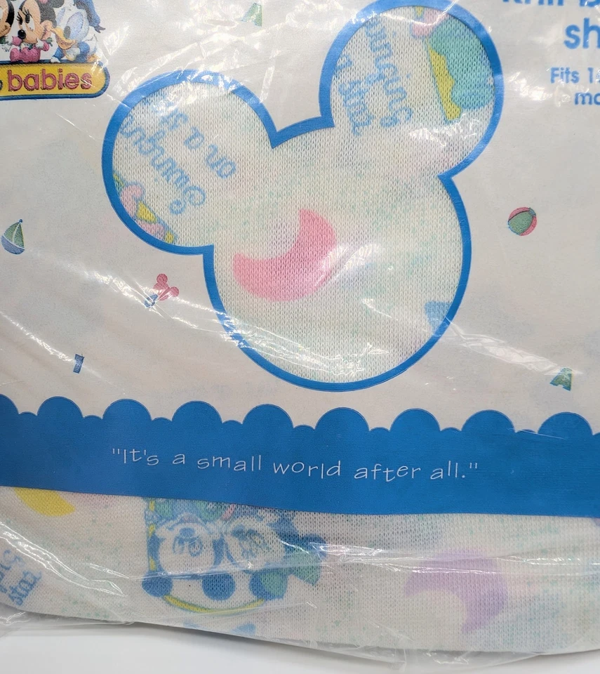 Disney Bebés Mickey Minnie Moisés Hoja "It's A Small World" Azul Rosa EE. UU. Foto 4 de 4