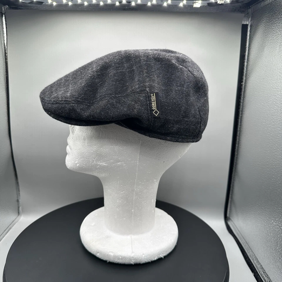 Gottmann Goretex Lana Virgen Newsboy Gorra Plana Cuadros Gris Hombres Mediana Foto 2 de 4