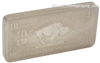 Titanium BULLION Bar 10 Troy Ounce FINE .999 PURE TITANIUM BUFFALO Bar 10 Oz