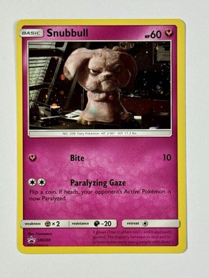 Pokémon TCG - Snubbull -  SM200 - Sun & Moon: Black Star Promo - Cosmo Holo