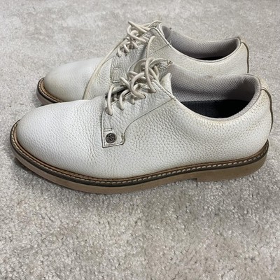 G Fore Golf Shoes Mens 7.5 White Leather Spiked Skull Athletic Sneaker G/FORE