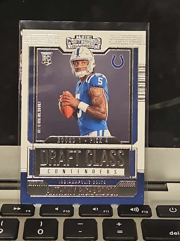 Anthony Richardson Rookie 2023 Panini Contenders Football Draft Class  Rookie
