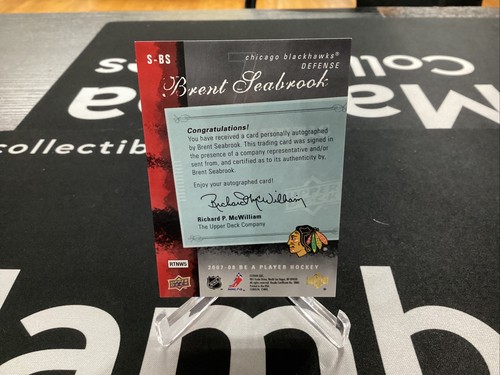 2007-08 Upper Deck Be A Player Hockey Signatures #S-BS Brent Seabrook Auto - Picture 2 of 2