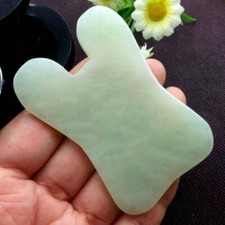 1x Gua Sha Facial Body Massage Chinese Medicine Natural Jade Board Scraping Tool