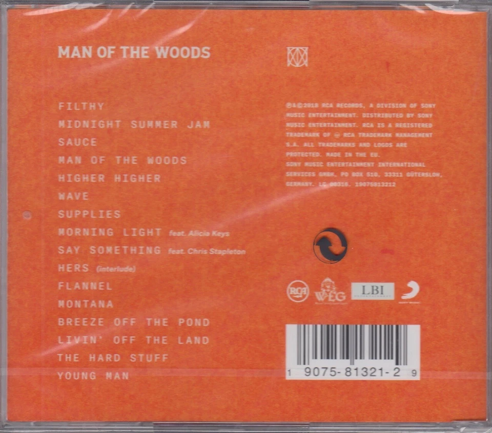 JUSTIN TIMBERLAKE Man Of The Woods CD Album 2018 NEUWARE IN FOLIE Filthy Pop Hit - Bild 2 von 2