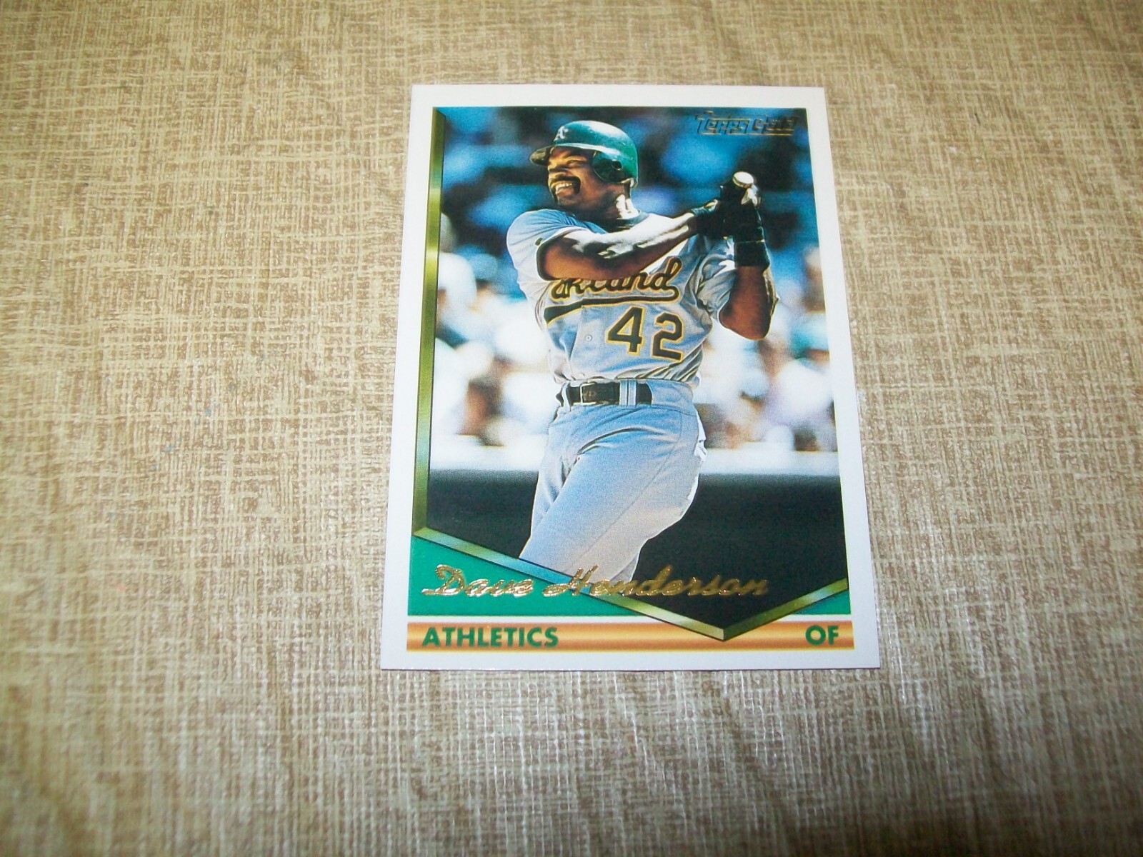 1994 Topps Baseball Dave Henderson Topps Gold #708