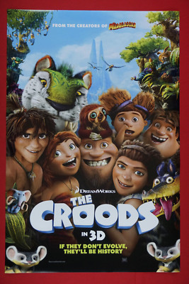 The Croods Kids Animation Dreamworks Movie Poster 24X36 Grug Ugga Eep New  CROO