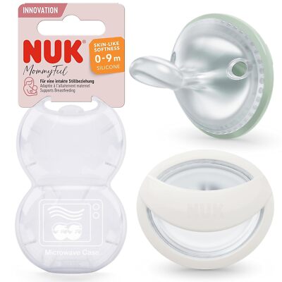 NUK MommyFeel Schnuller Silikon Grün Gr.1   Natürlich & weich