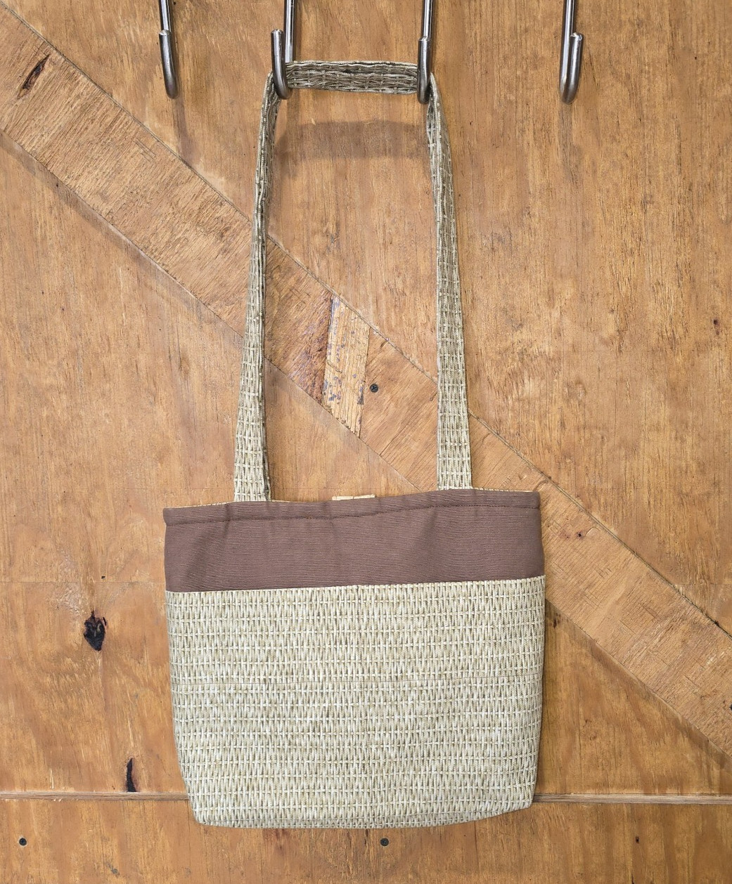 Artisan Crafted Tote Bag Patchwork Style Cow Heif… - image 3