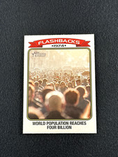 2023 Topps Heritage NEWS FLASHBACKS 1974 World Population-Four Billion #NF-2