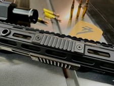 Wood M-lok Keymod Rail Cover, RIBBED texture -BLACKOUT Walnut 1 Panel