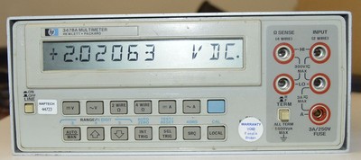 HP Agilent 3478A DMM w/ Manual, Power Cord Works