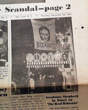 CAFE BIZARRE Greenwich Village Folk Nightclub Andy Warhol Fame PHOTO 1961 News