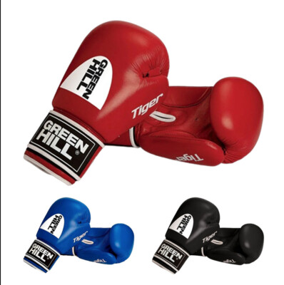 Green Hill Tiger Aiba Onaylı Deri Boks Eldiveni Kırmızı Fiyatı