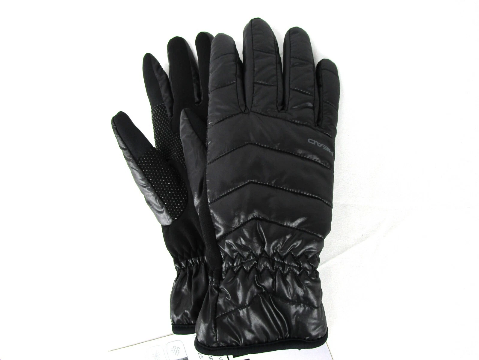 HEAD Waterproof Hybrid Womens Black Gloves Touchscreen Friendly & Faux Fur Lined