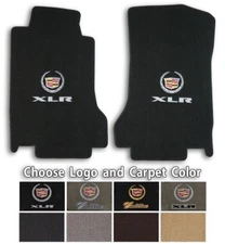 Lloyd Classic Loop Carpet Front Floor Mats for 2004-2009 Cadillac XLR with Logo