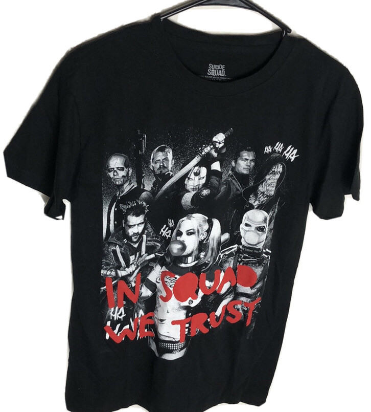 Suicide Squad In Squad We Trust Black Men’s Shirt Size Small