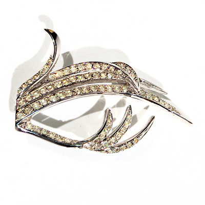 Broche Ancienne En Argent Massif Sterling Avec Quartz Mauve/lavande - Antiquité