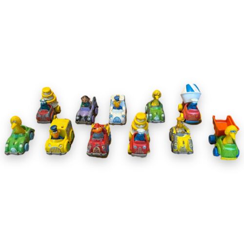 Lot of 11 Sesame Street School Bus Play Cars 1981/82 Hasbro Diecast VTG