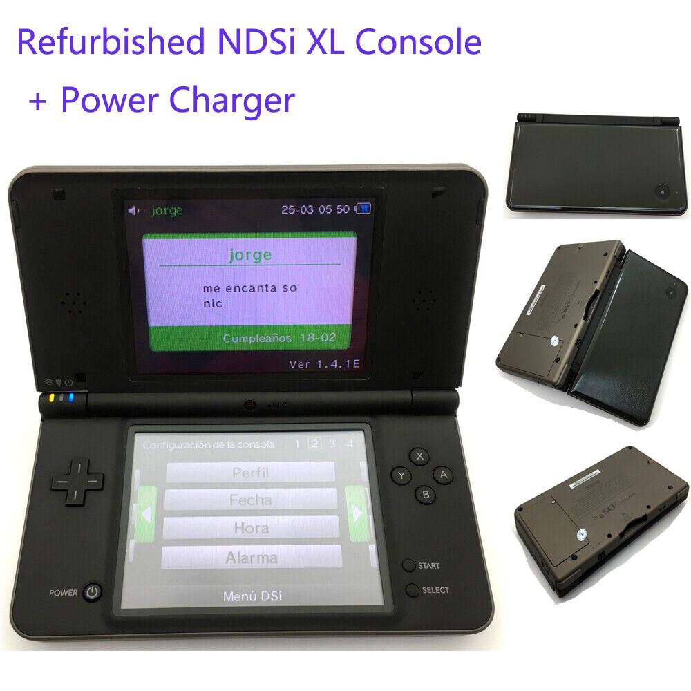 Black Seller Retrofit Nintendo DSi XL Game Console NDSI XL Handheld System