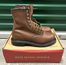Red Wing Steel Toe Boots Men’s Size 7 D 2233 8” Lace Up Leather USA Made NEW