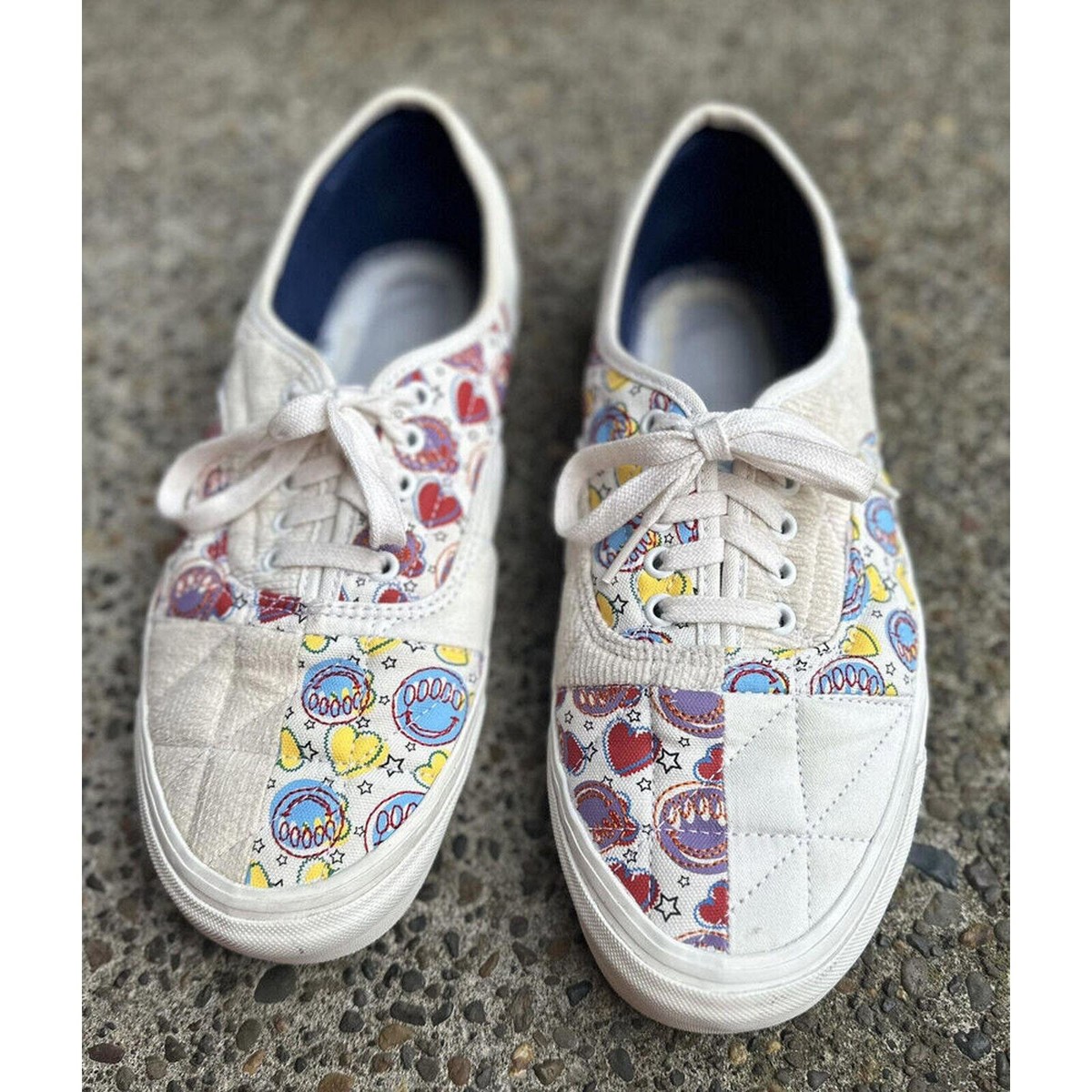 Vans Anaheim Factory Authentic 44 DX Positivity Patchwork Blanc  