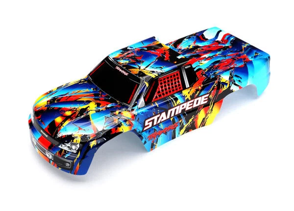 Traxxas TRX3648 Carrosserie Stampede Rock n' Roll Peinte Découpée - Photo 1/1