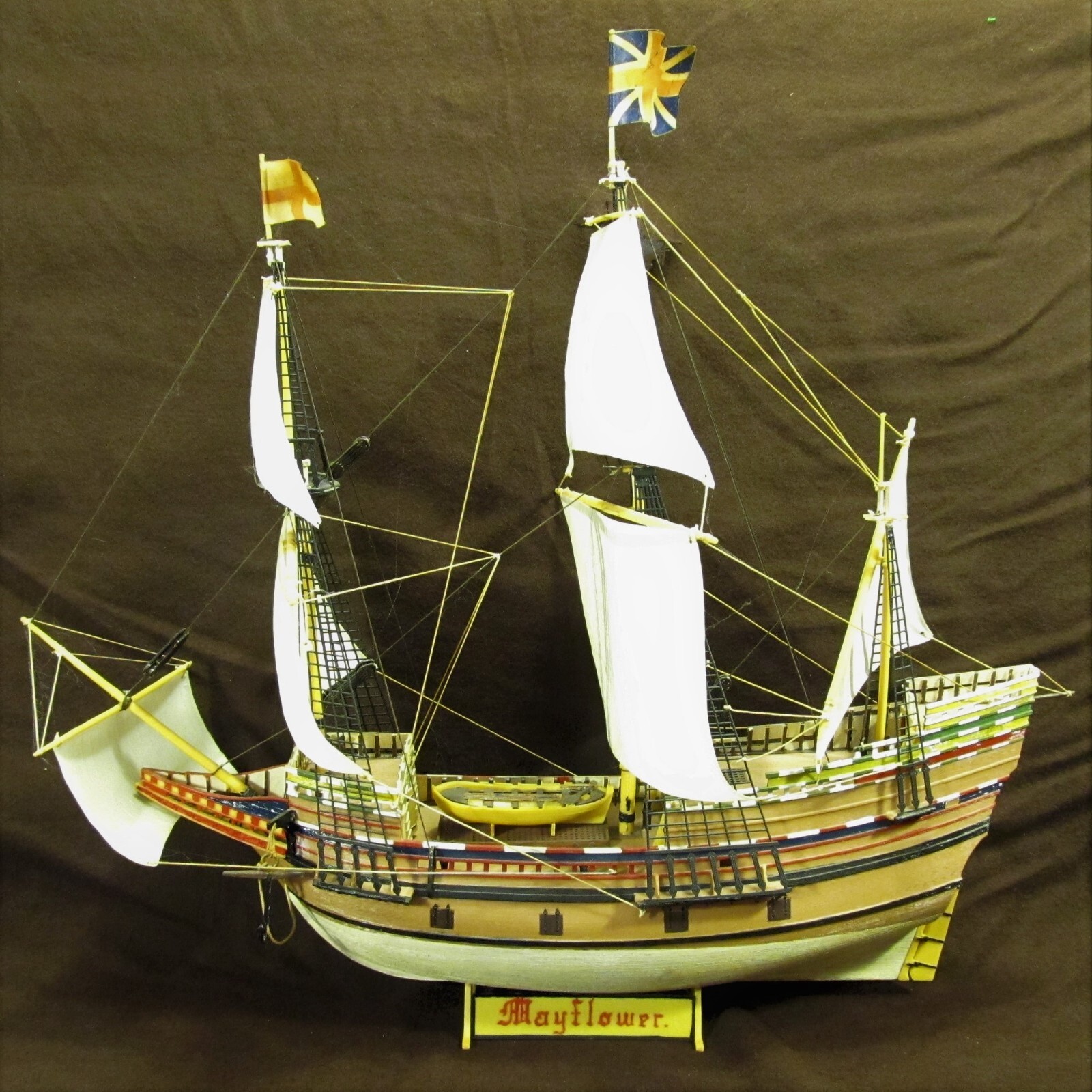 vintage 1966 Revell MAYFLOWER model ship 17
