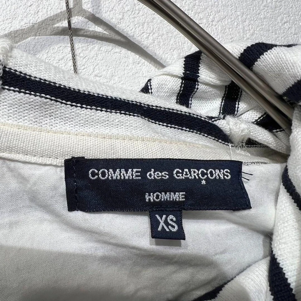 Comme des Garcons Homme 12AW Border Design Jacket Hoodie - Image 3 of 4