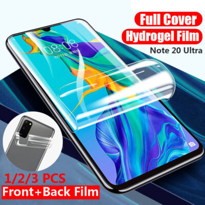 For Samsung S26/S25/S24+/S23/Note20 Fingerprint Soft Hydrogel Screen Protector