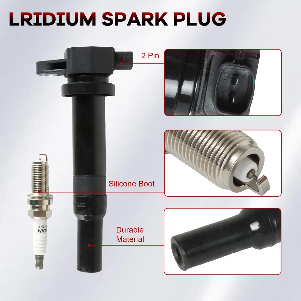 UF400 6pcs Ignition Coil and Iridium Spark Plug For 2003-2008 Honda Pilot 3.5L - Изображение 4 из 4