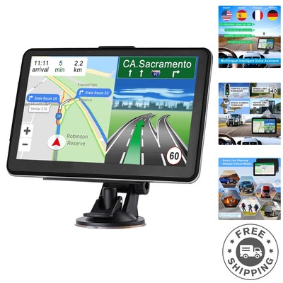 Compact Durable 7-Inch Touchscreen GPS Navigator for Trucks - Free Map Updates