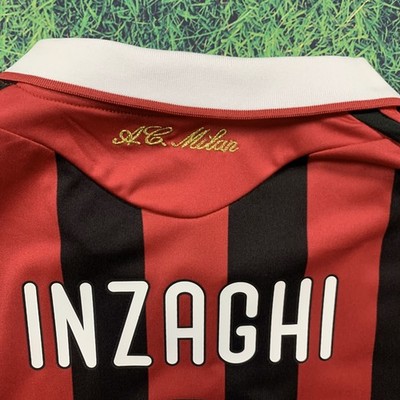 Inzaghi AC Milan 2009/2010 Long Sleeve Jersey - Retro Jersey