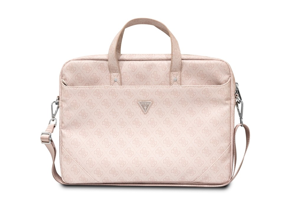 Sacoche PC 16 pouces Guess rose, l'accessoire chic pour aller au bureau au quotidien