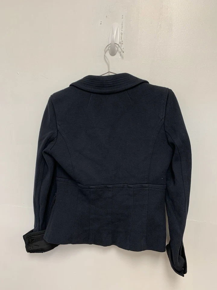 Vintage Y2K Bebe Navy Military Coat Jacket Blazer Small - Image 3 of 4