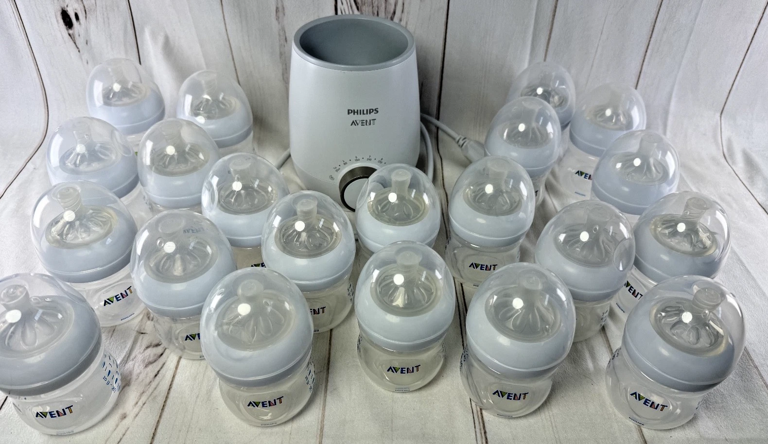 Avent Baby Bottle LOT 21 Natural Response 4oz + Warmer Newborn Starter Set!
Opens in a new window or