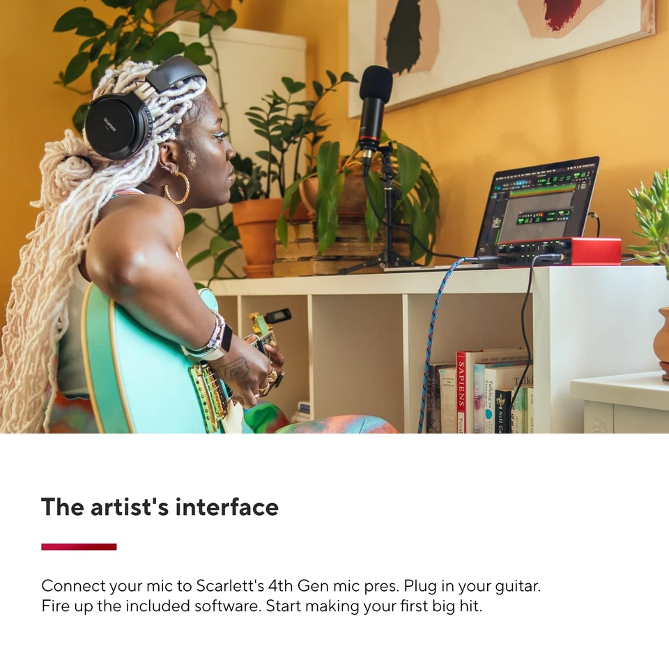 Scarlett 2i2 (4° gen ) interfaccia audio USB per registrazioni brani streaming e - Immagine 4 di 4