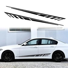 Car Body Door Side Stripe Graphic Vinyl Decals Sports Racing Strip Stickers