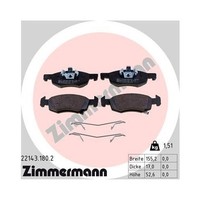 Zimmermann 22143.180.2 Bremsbelagsatz Scheibenbremse Vorderachse FüR Opel