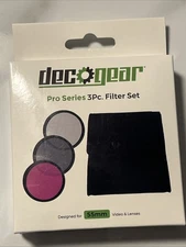 Polarizer Filter 55mm UV Filter set of 3 Deluxe Kit w/carrying case Decogear #14
