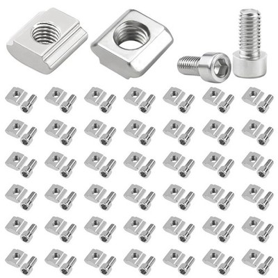 Multipurpose 5mm Channel Nut Strong Carbon Steel Construction Slotted Hex Nut