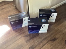 NEW Lot Of 3 HP CF237A 37A LaserJet Black Toner Cartridge 1 Sealed 2 Open Box