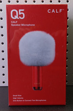 Calf Q5 Bluetooth Karaoke Speaker Microphone Red White Fluffy bn 