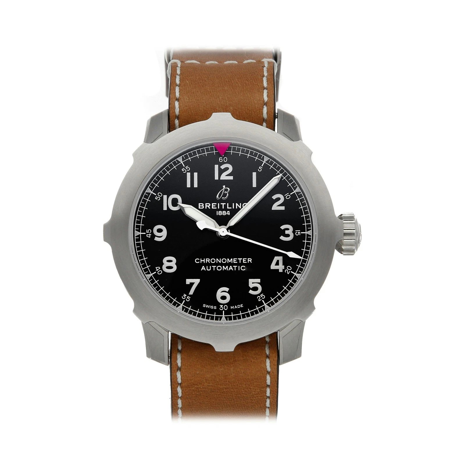 Breitling Aviator Super 8 B20 Steel Automatic Strap Watch 46mm AB2040101B1X1