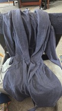 Men's S/M Size Long Robe Navy 60 Cotton 40 Polyester Goodfellow Company